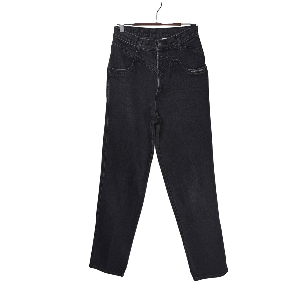 Vintage 90s Rocky Mountain Black High Waisted Yoke Jeans Women's 9 (26" Waist)